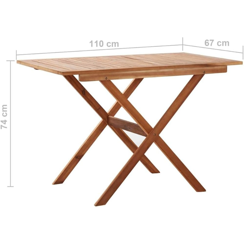 Solid Acacia Wood Outdoor Patio Table