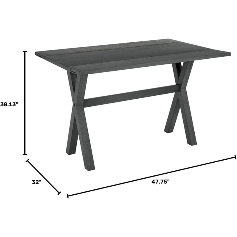 Gray Flip‑Top Farmhouse Folding Dining Table