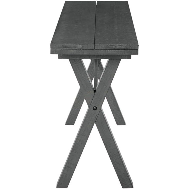 Gray Flip‑Top Farmhouse Folding Dining Table