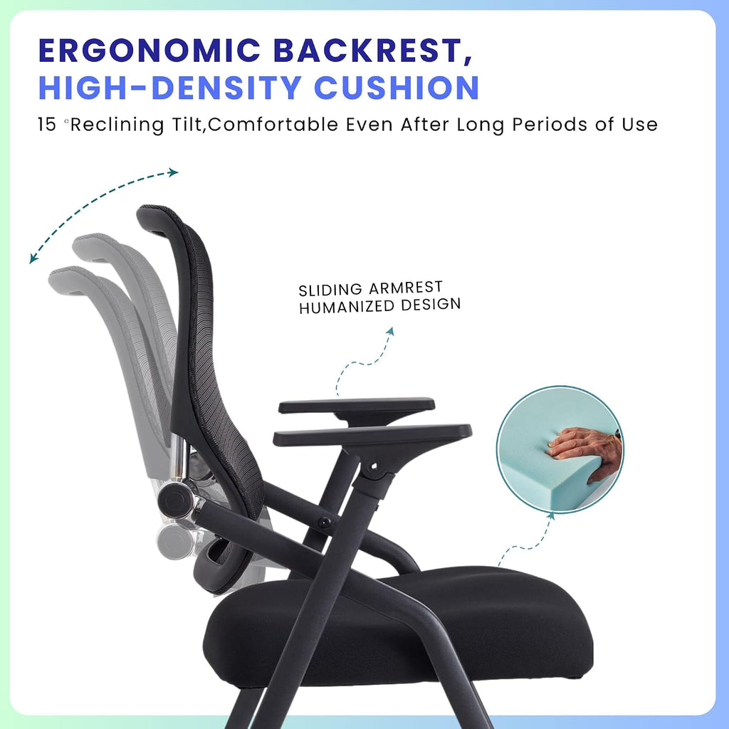 10 Pack Mesh Foldable Conference Chairs