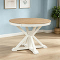 Retro Extendable Oval Wooden Dining Table