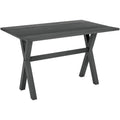 Gray Flip‑Top Farmhouse Folding Dining Table