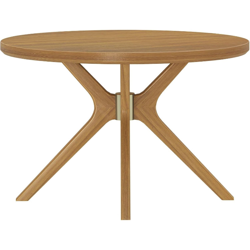 47 Inch Dining Table, Round, Pecan