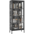 4‑Tier Glass Door Display Cabinet