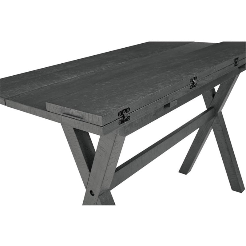 Gray Flip‑Top Farmhouse Folding Dining Table