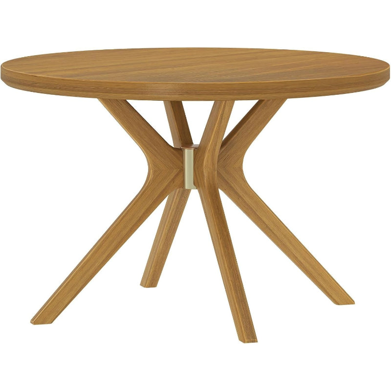 47 Inch Dining Table, Round, Pecan