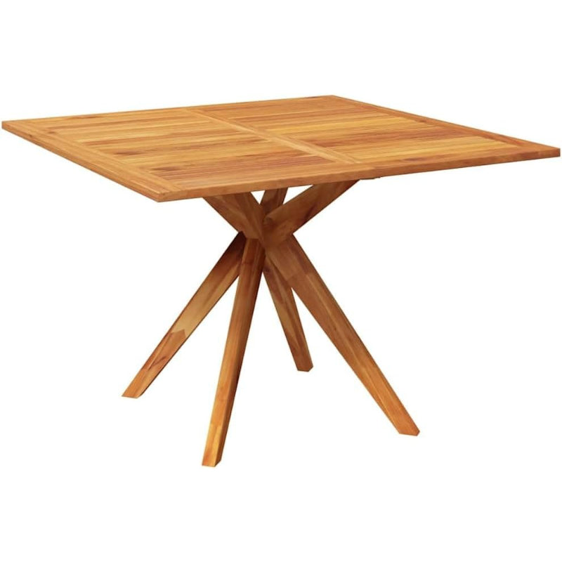 43.3" Square Solid Acacia Wood Patio Table