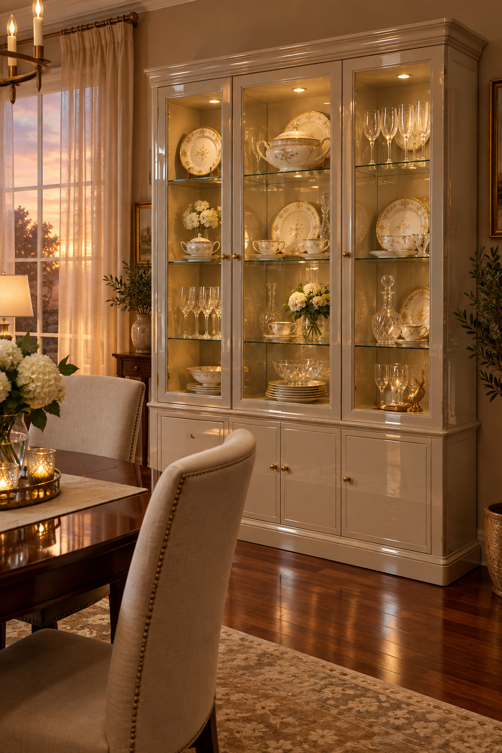 High-Gloss Display China Storage Cabinet