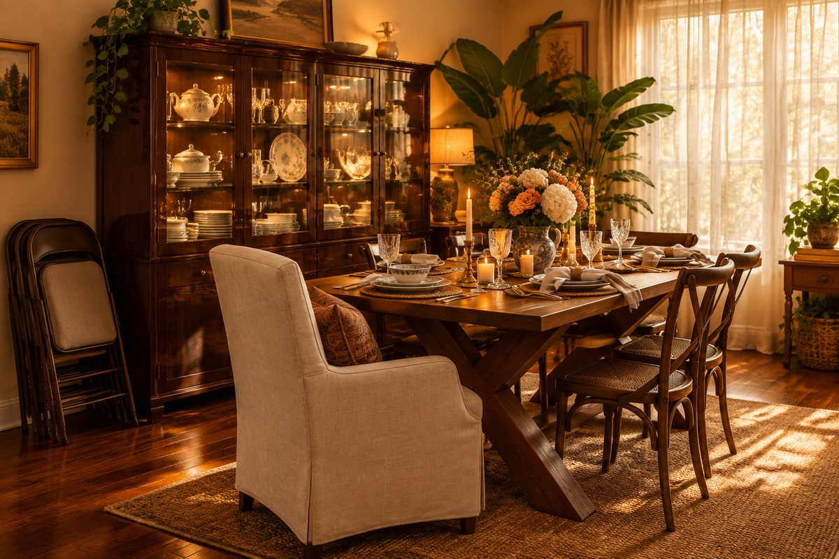 Warm & Cozy Four-Category Home Scene